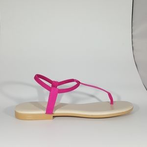 NR Rapisardi Pink Thong Sandal with Elastic Band
